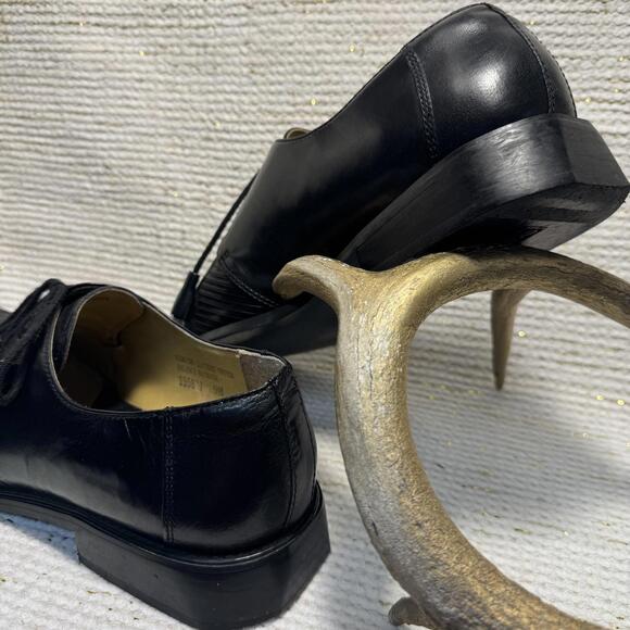 Giorgio Brutini Private Collection Men\'s Black Leather Oxford Dress Shoes Size 9 main image 5